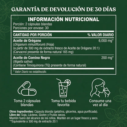 OrigaMix® — Aceite de Orégano en Cápsulas