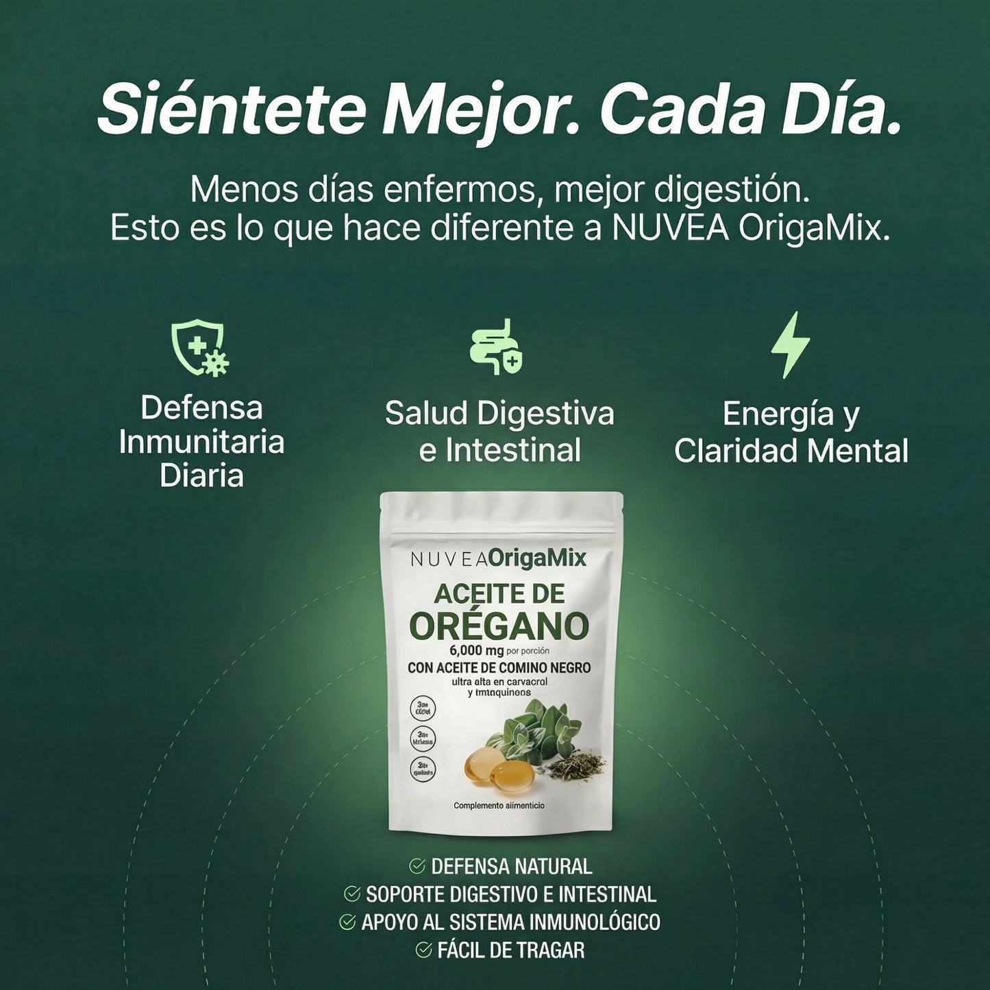 OrigaMix® — Aceite de Orégano en Cápsulas